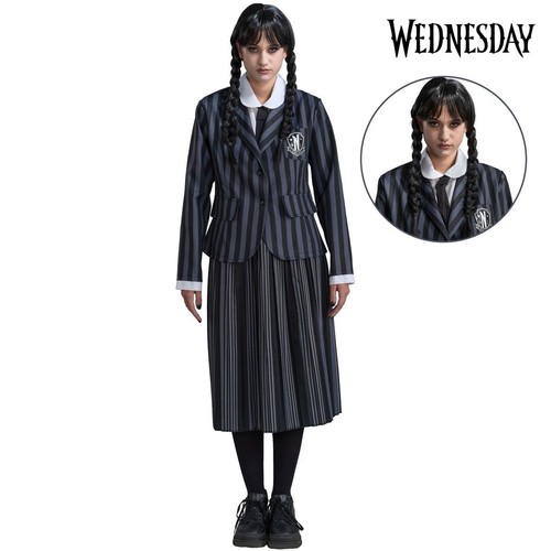 Wednesday kostüm deluxe - kostüm,